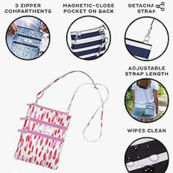 Scout -Sally Go Lightly Crossbody/Bag (Orange/Pink) - Picture 2 of 5